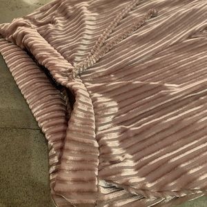 Nasty gal striped velour wide legged pants.